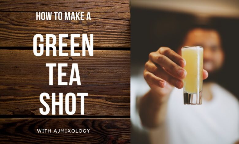 green tea shots